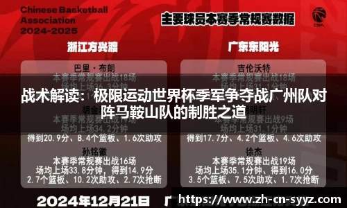 战术解读：极限运动世界杯季军争夺战广州队对阵马鞍山队的制胜之道